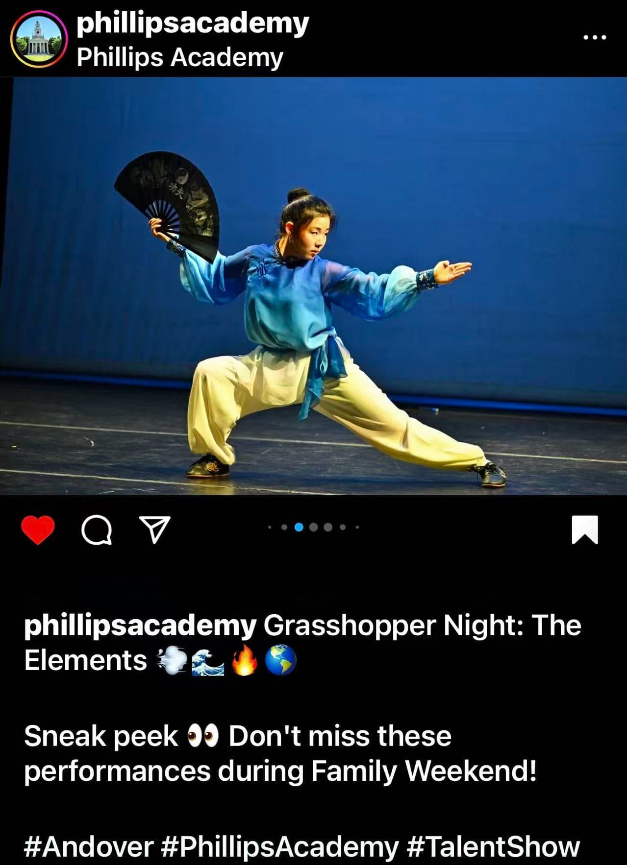 Taiji Fan · Phillips Academy Grasshopper Night 2024