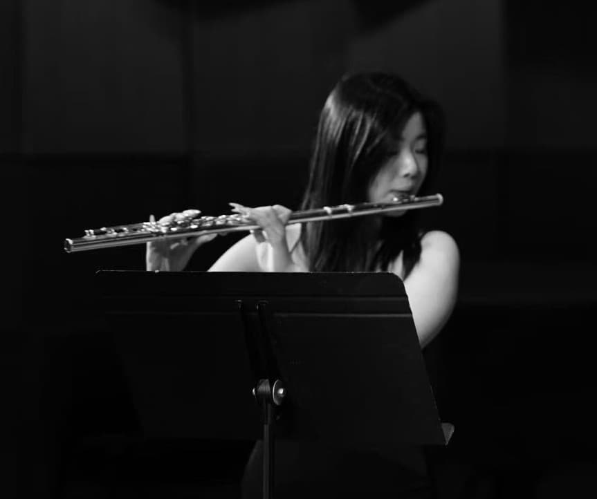 In performance — flute