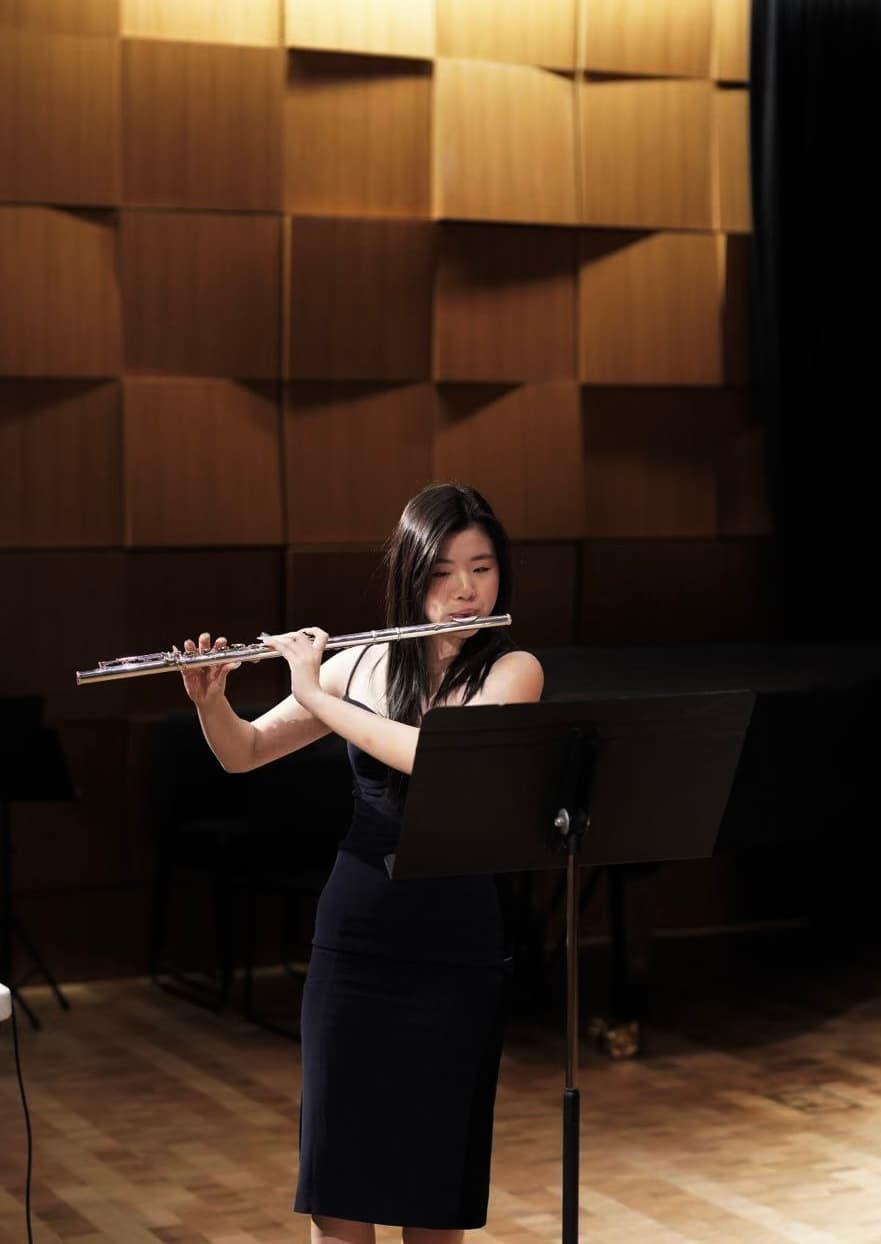 Flute recital · warm hall